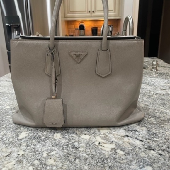 Prada Double Tote Beige - Picture 1 of 11